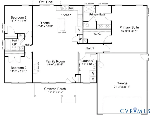 a picture of a bench in a white building