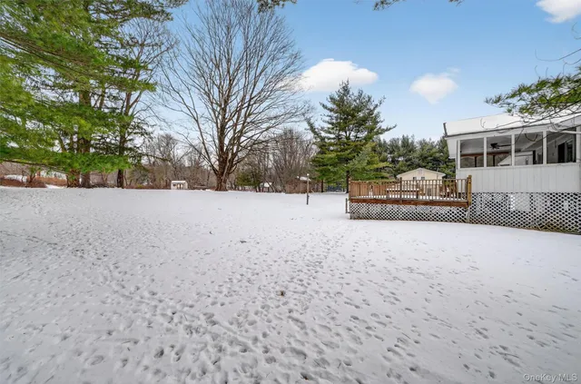 a view of house with a yard