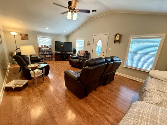 a view of a living room