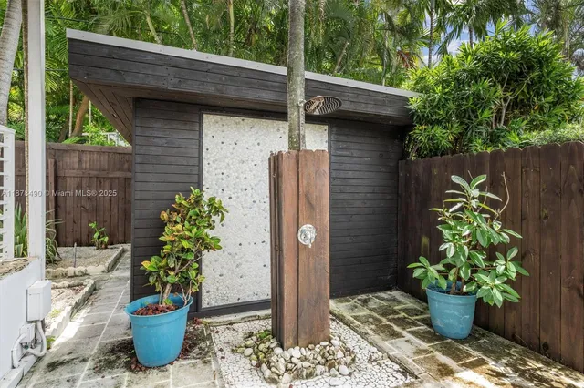 a view of a entryway door front of house