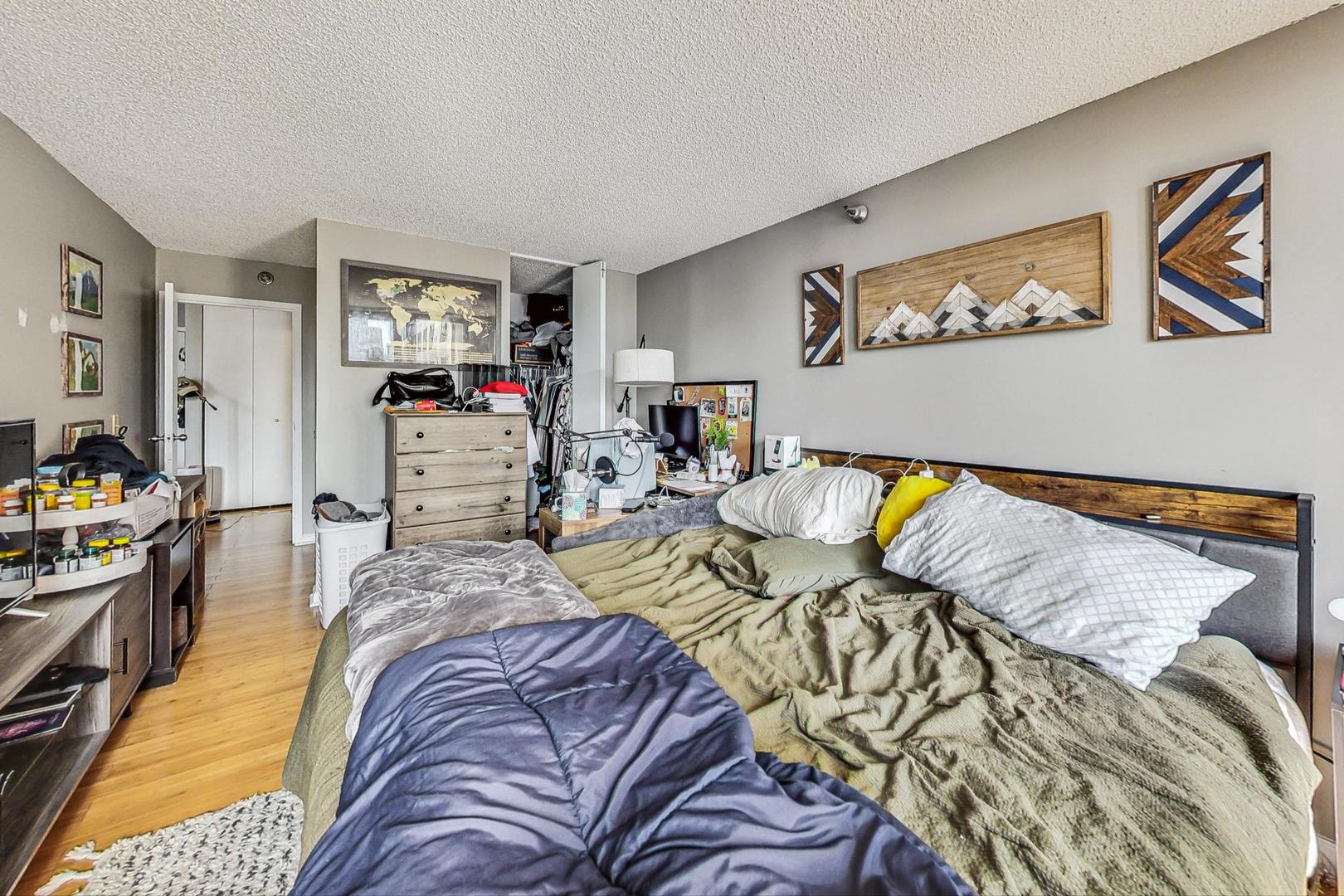 Undisclosed Address Chicago, IL 60601 - Photo 12 of 22 a living room with furniture and wooden floor