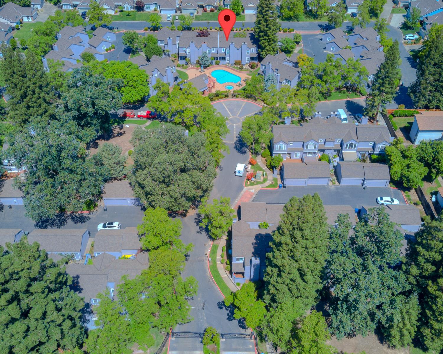 4055 Alex Lane Carmichael, CA 95608 - Photo 34 of 47 an aerial view of a houses with yard