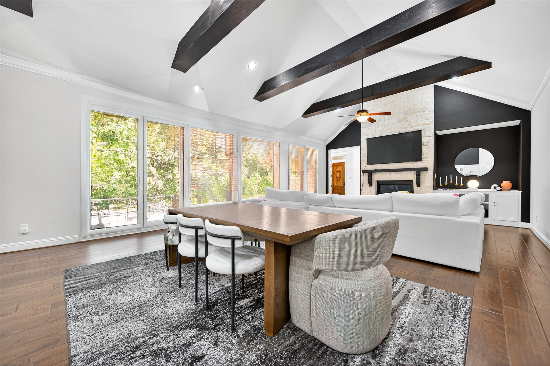 46 Sundown Ridge Place Tomball, TX 77375 - Photo 3 of 46 a living room with furniture and a large window