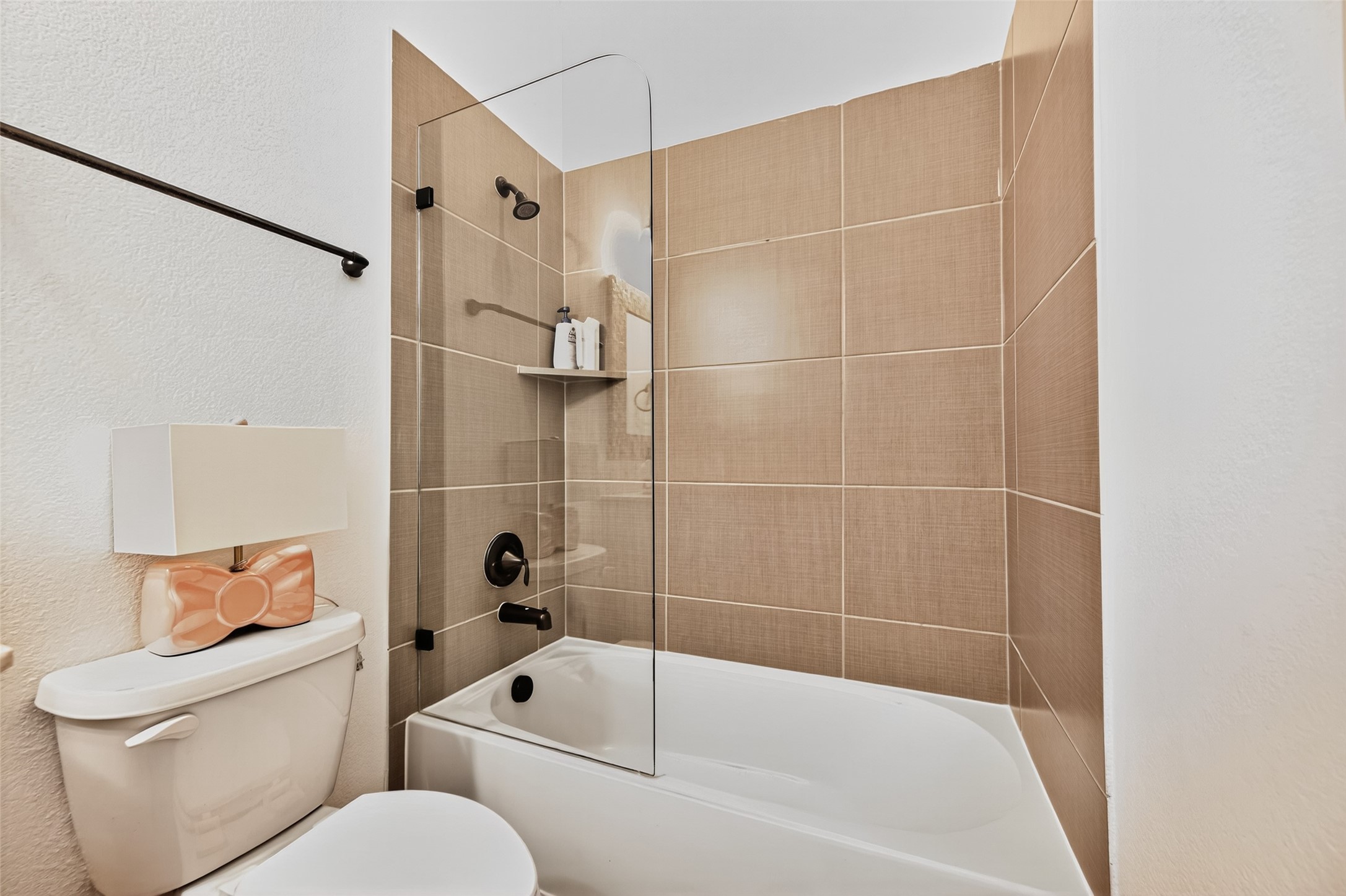 46 Sundown Ridge Place Tomball, TX 77375 - Photo 32 of 46 a bathroom with a toilet and a shower