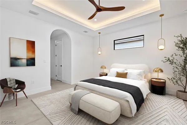 a view of an entryway with kitchen