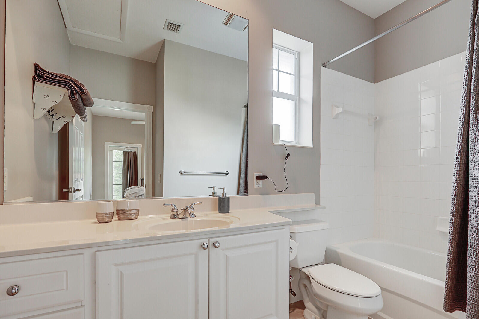 101 St Pierre Way Jupiter, FL 33458 - Photo 44 of 57 a bathroom with a granite countertop sink toilet and shower