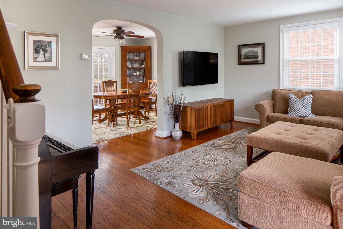 1522 Brookhaven Road Wynnewood, PA 19096 - Photo 4 of 26 Living Room flows to Formal Dining Room