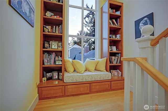 a view of a house with a potted plant