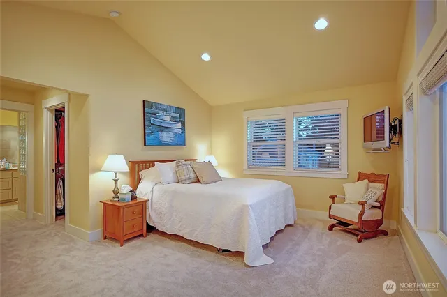 a bathroom with a sink and vanity