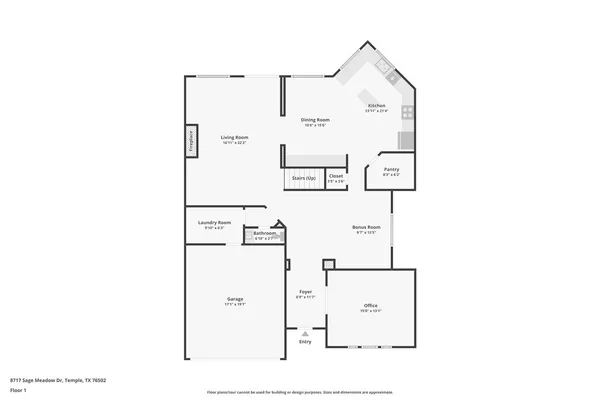 $354,900 | 8717 Sage Meadow Drive, Temple, TX 76502