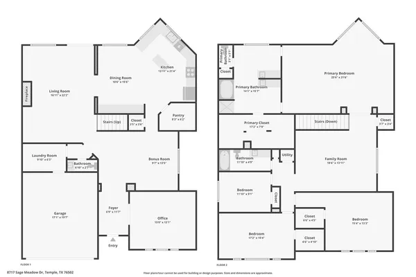 $354,900 | 8717 Sage Meadow Drive, Temple, TX 76502