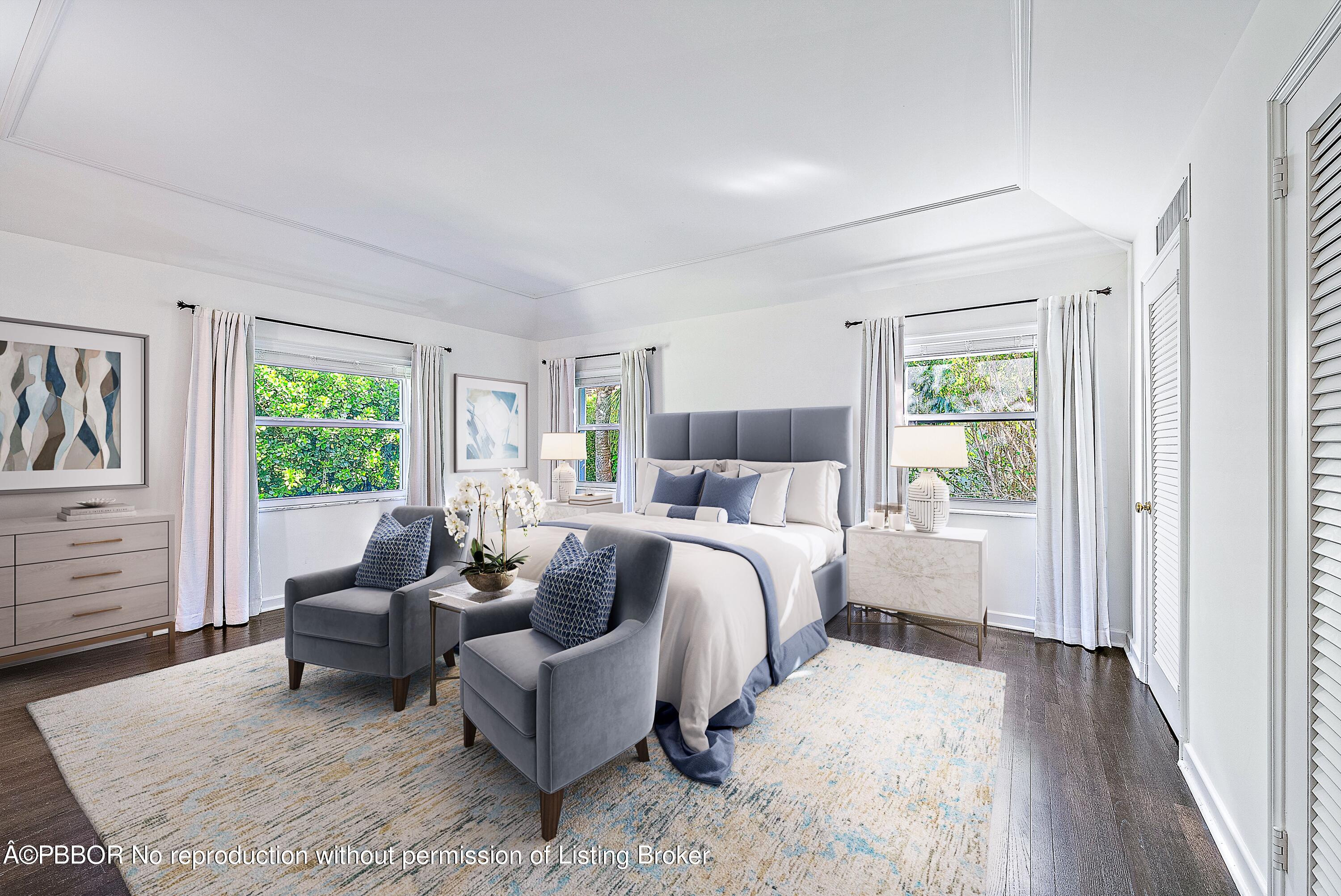 111 Reef Road Palm Beach, FL 33480 - Photo 12 of 28 a bedroom with a bed and a couch