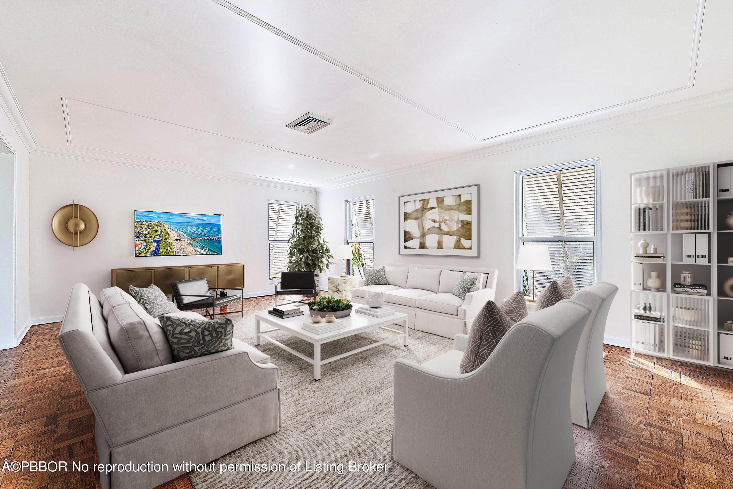 111 Reef Road Palm Beach, FL 33480 - Photo 6 of 28 a living room with furniture and a table