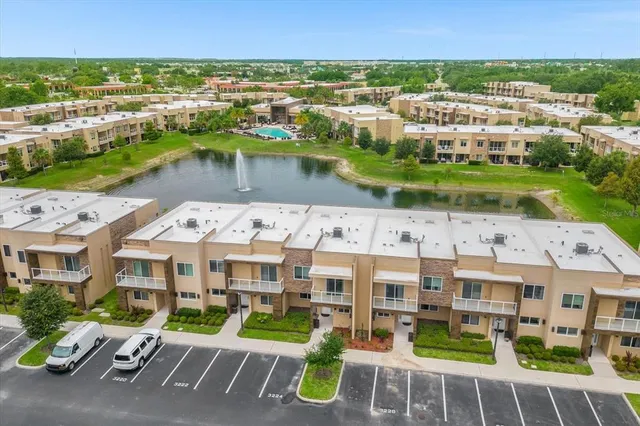 an aerial view of multiple houses