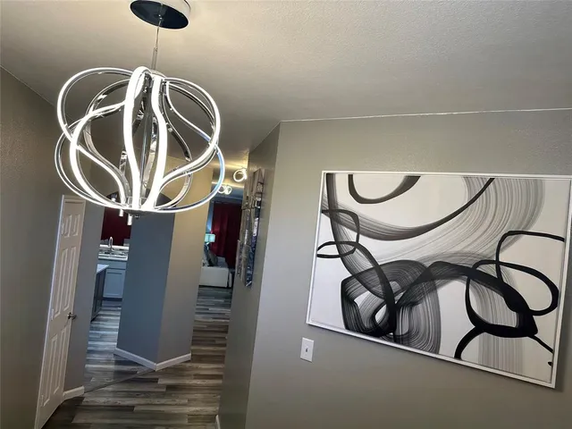 a utility room with lots of space and a mirror