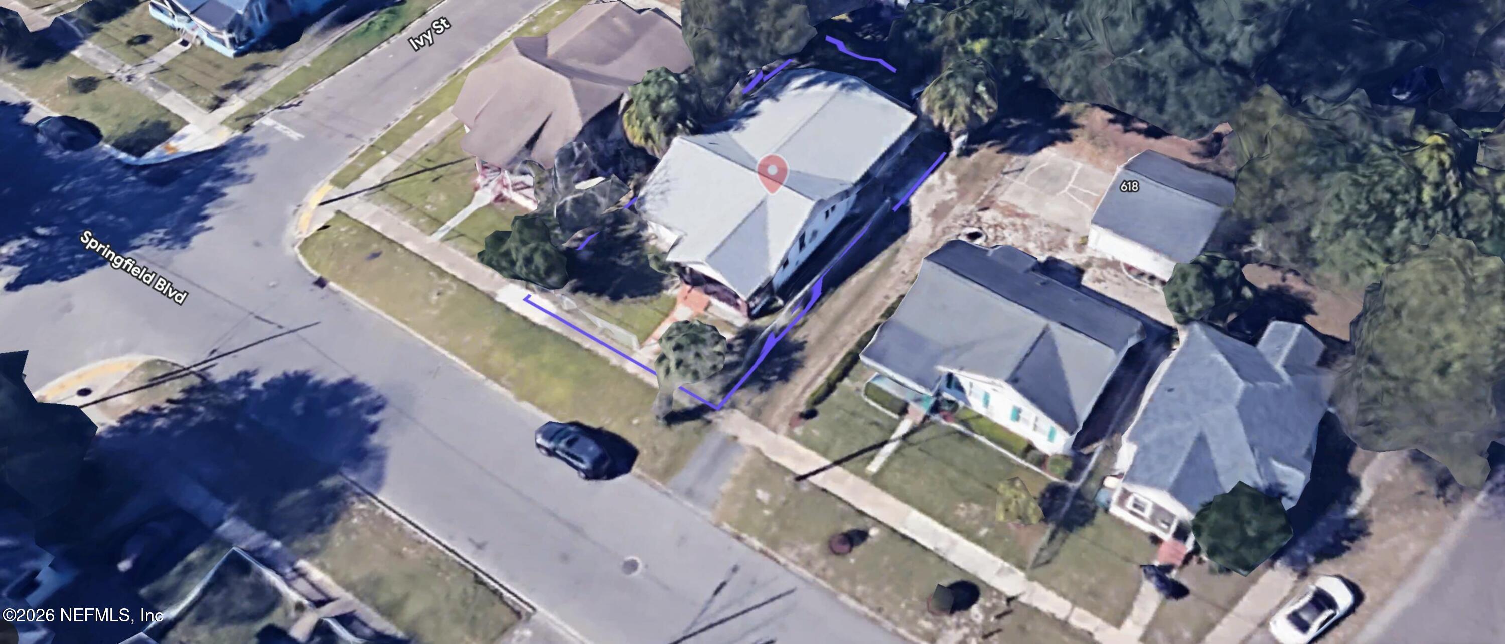 4710 Springfield Boulevard Jacksonville, FL 32206 - Photo 26 of 28 an aerial view of a house with a ocean view