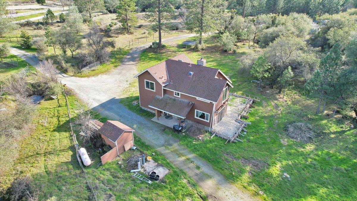 13980 Mountain House Road Penn Valley, CA 95946 - Photo 54 of 58 an aerial view of house with yard swimming pool and outdoor seating