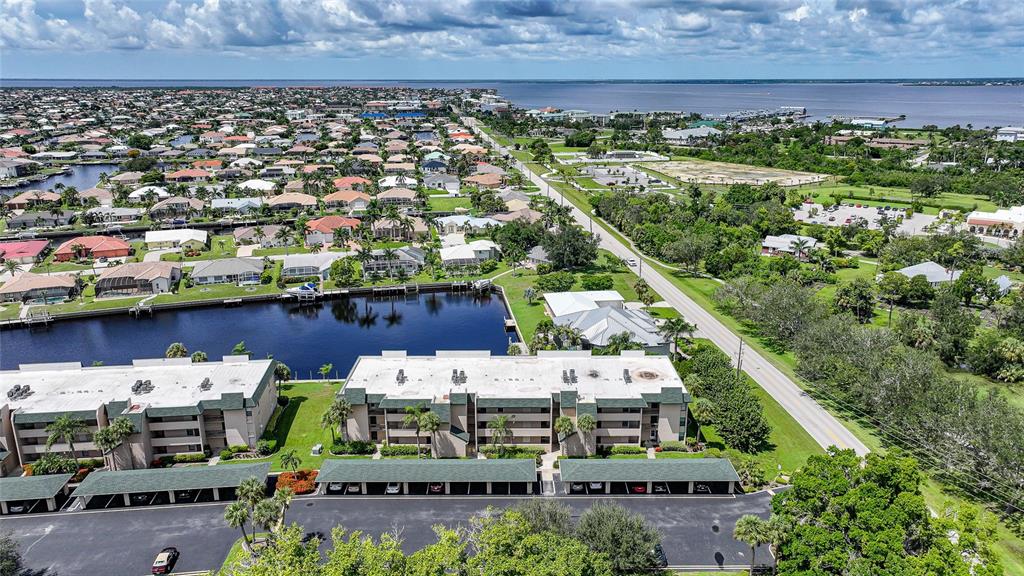 601 Shreve Street, Unit 16A Punta Gorda, FL 33950 - Photo 36 of 52 an aerial view of a house with a garden