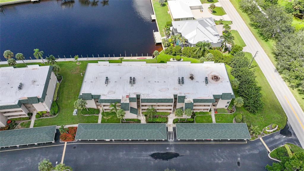 601 Shreve Street, Unit 16A Punta Gorda, FL 33950 - Photo 41 of 52 an aerial view of a house with a garden