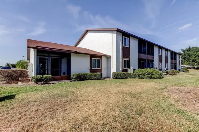 a house view with a outdoor space