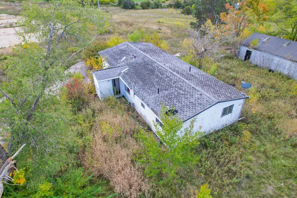 a backyard of a house