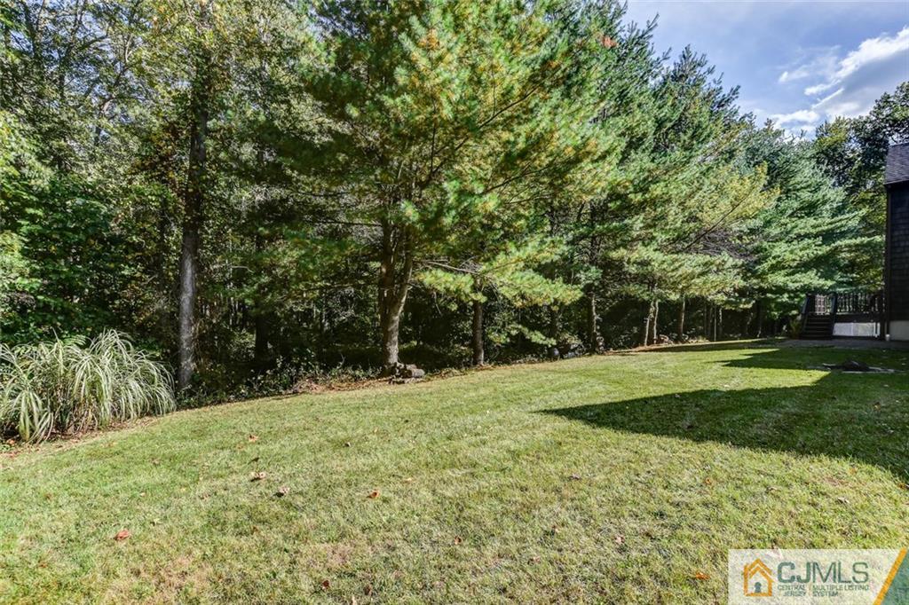 90 Union Valley Road Monroe Township, NJ 08831 - Photo 25 of 25 a backyard of a house with lots of green space