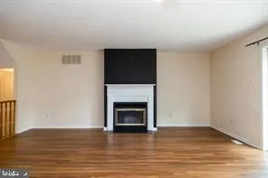 a view of a livingroom with a fireplace