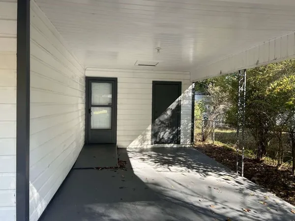 a view of a entrance of house