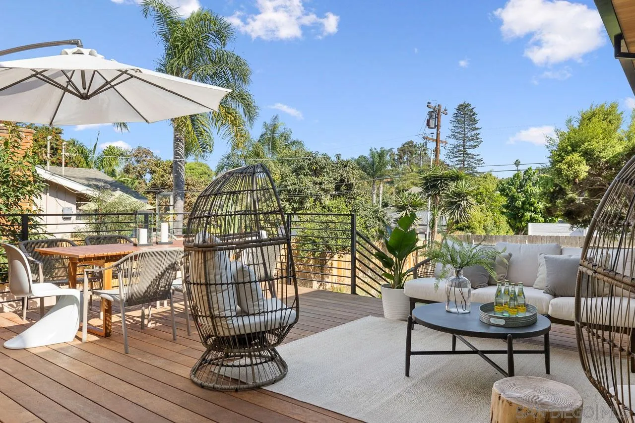 605 Cornish Drive Encinitas, CA 92024 - Photo 22 of 32 a view of a chairs and table in the patio
