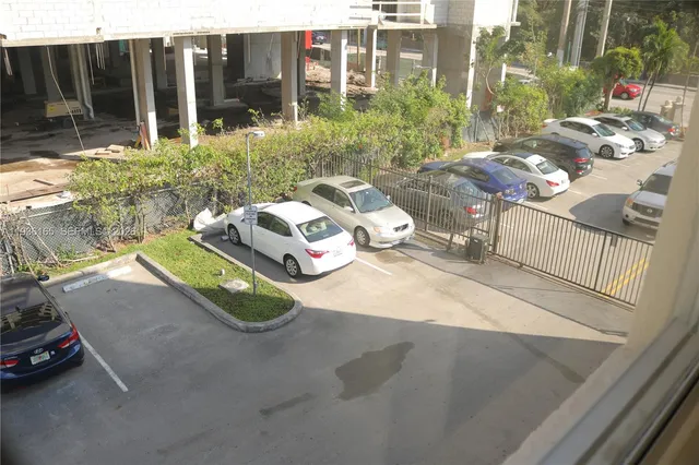 a view of a hallway with elevator