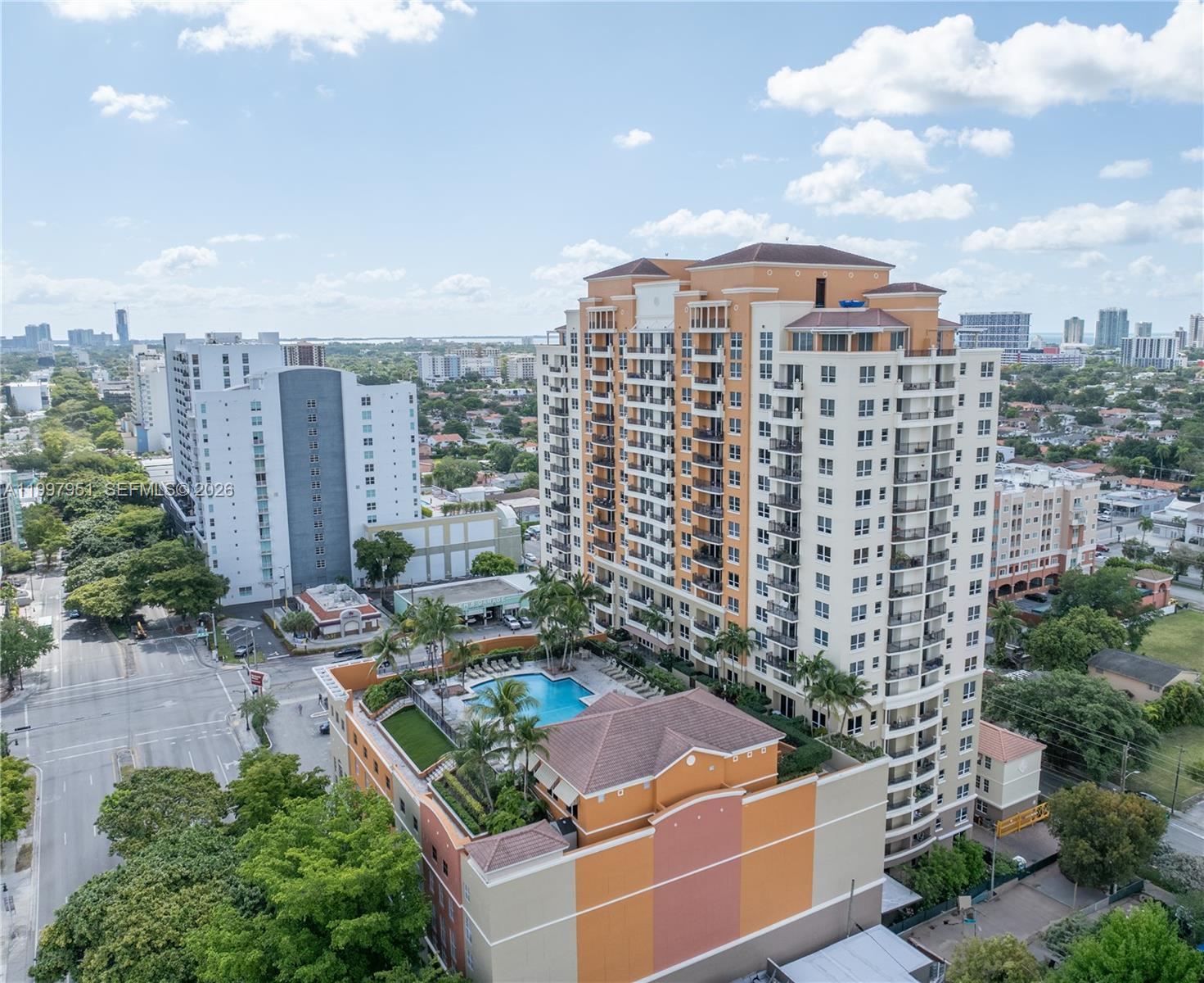 3232 Southwest 22nd Terrace, Unit 607 Miami, FL 33145 - Photo 12 of 20 a city view with tall buildings