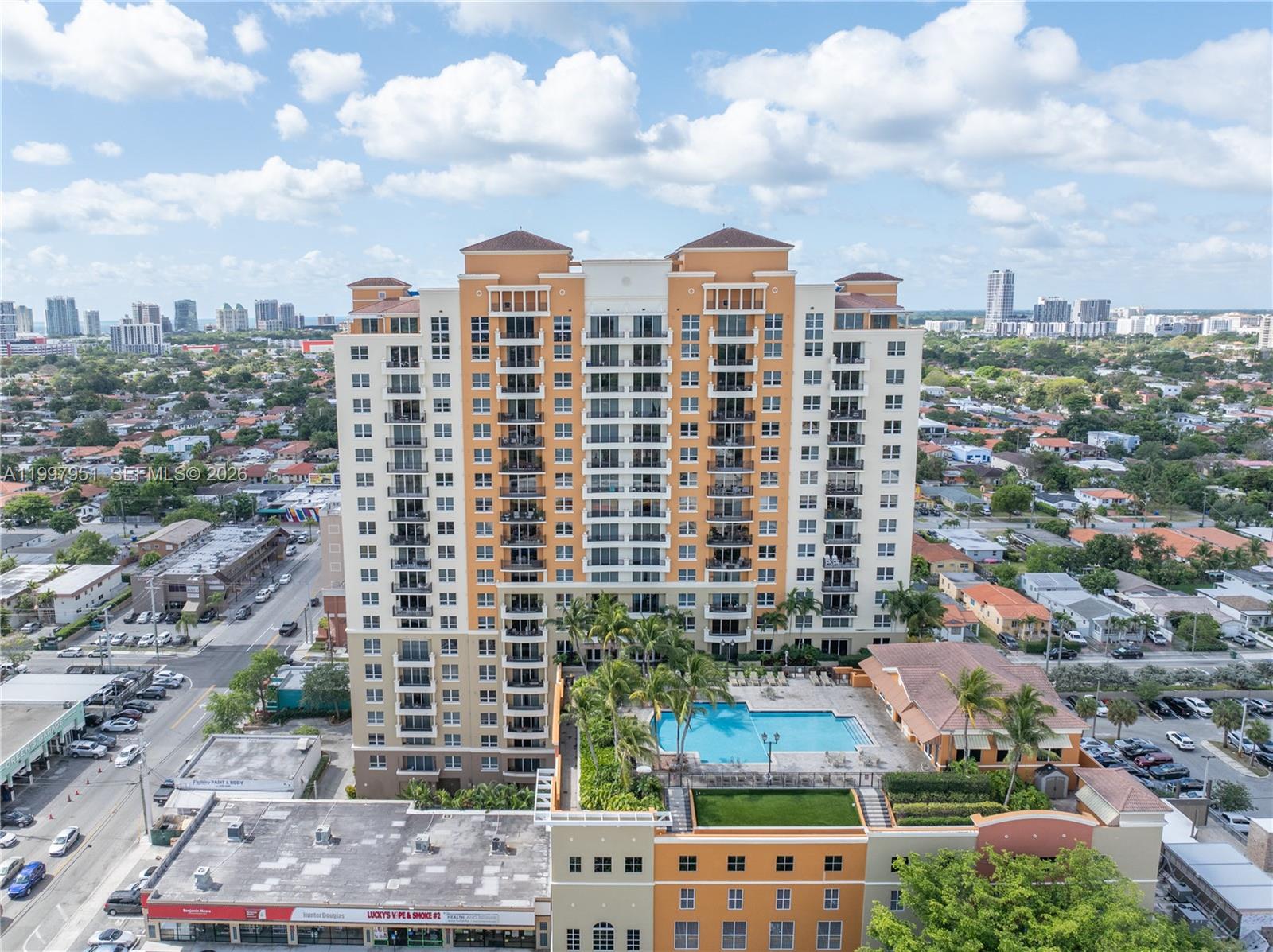 3232 Southwest 22nd Terrace, Unit 607 Miami, FL 33145 - Photo 14 of 20 a view of a city with tall buildings