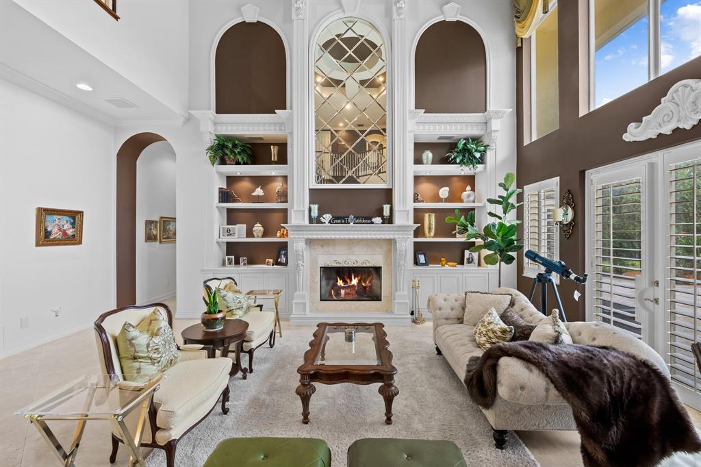 12794 Stonebrook Drive Davie, FL 33330 - Photo 14 of 45 a living room with fireplace furniture and decor