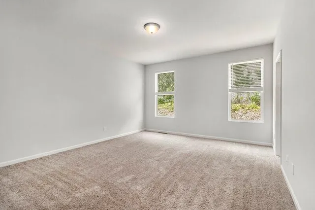 a view of small space with racks on the wall