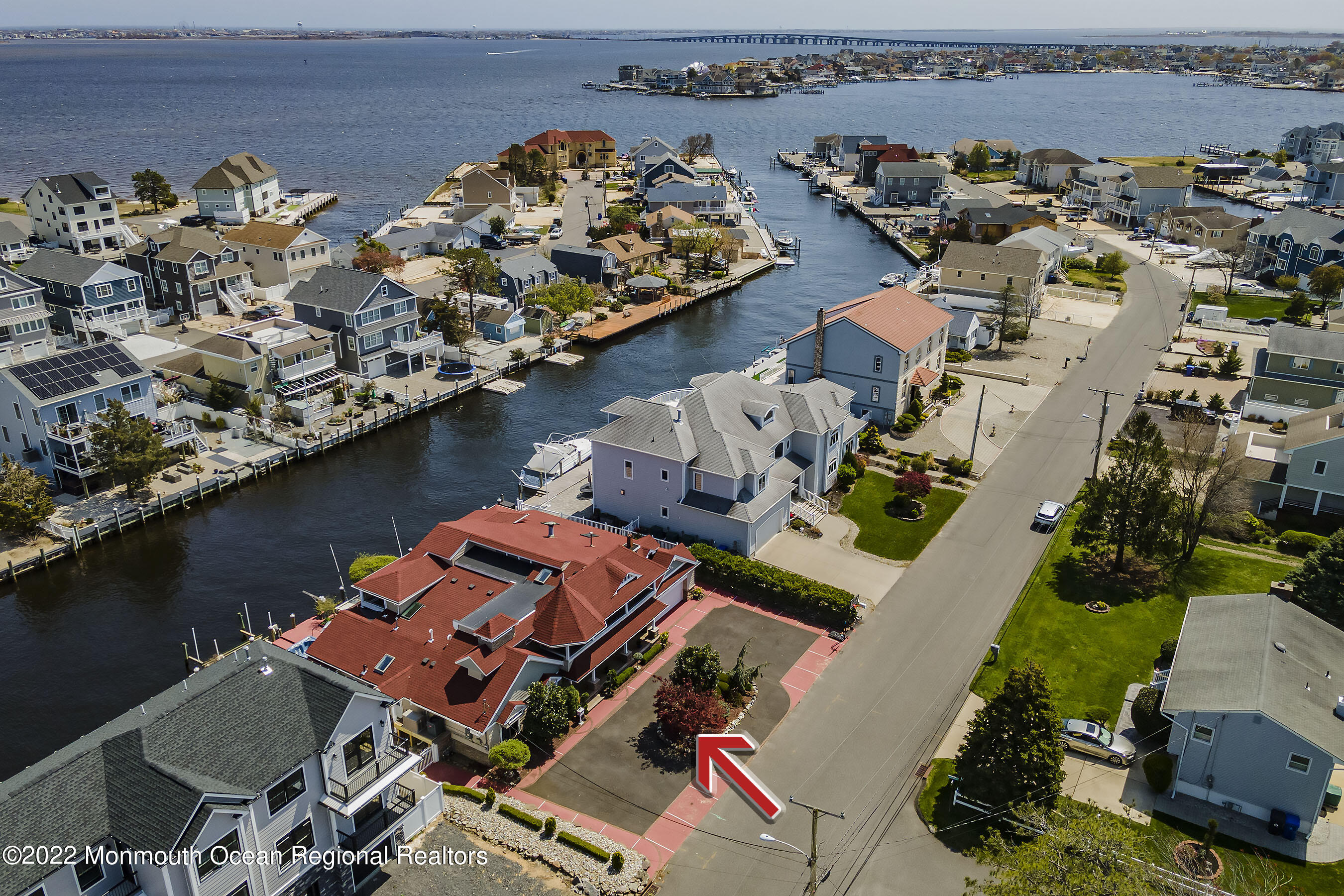 44 Mermaid Road Toms River, NJ 08753 - Photo 3 of 63 an aerial view of a house with lake view