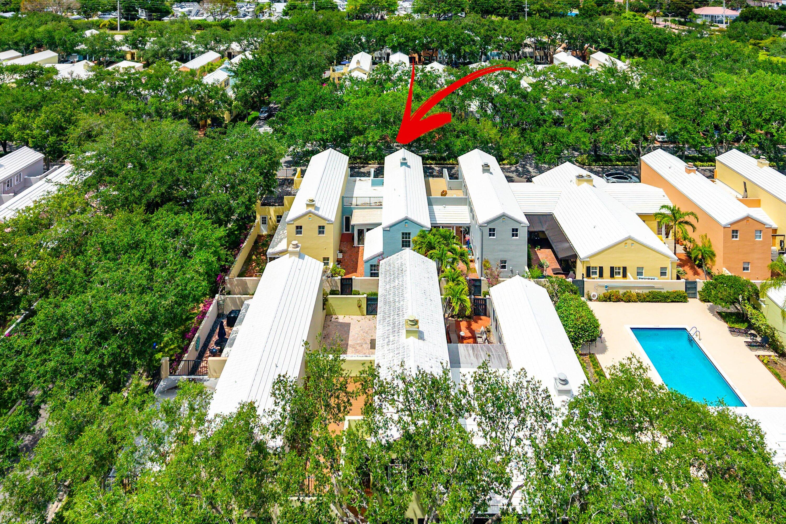 5908 Catesby Street Boca Raton, FL 33433 - Photo 41 of 49 an aerial view of residential houses with outdoor space and trees