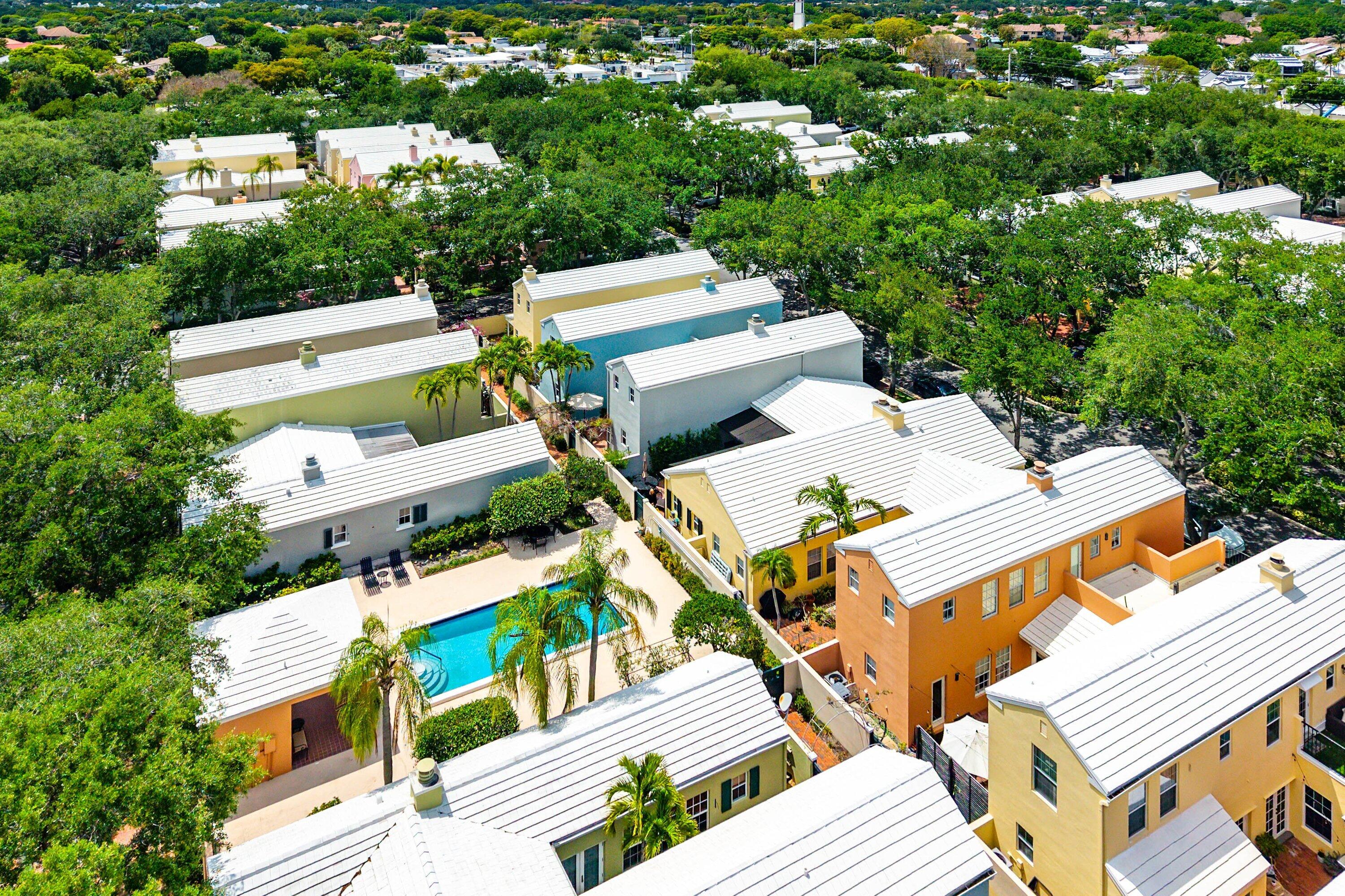 5908 Catesby Street Boca Raton, FL 33433 - Photo 46 of 49 an aerial view of a house with a yard