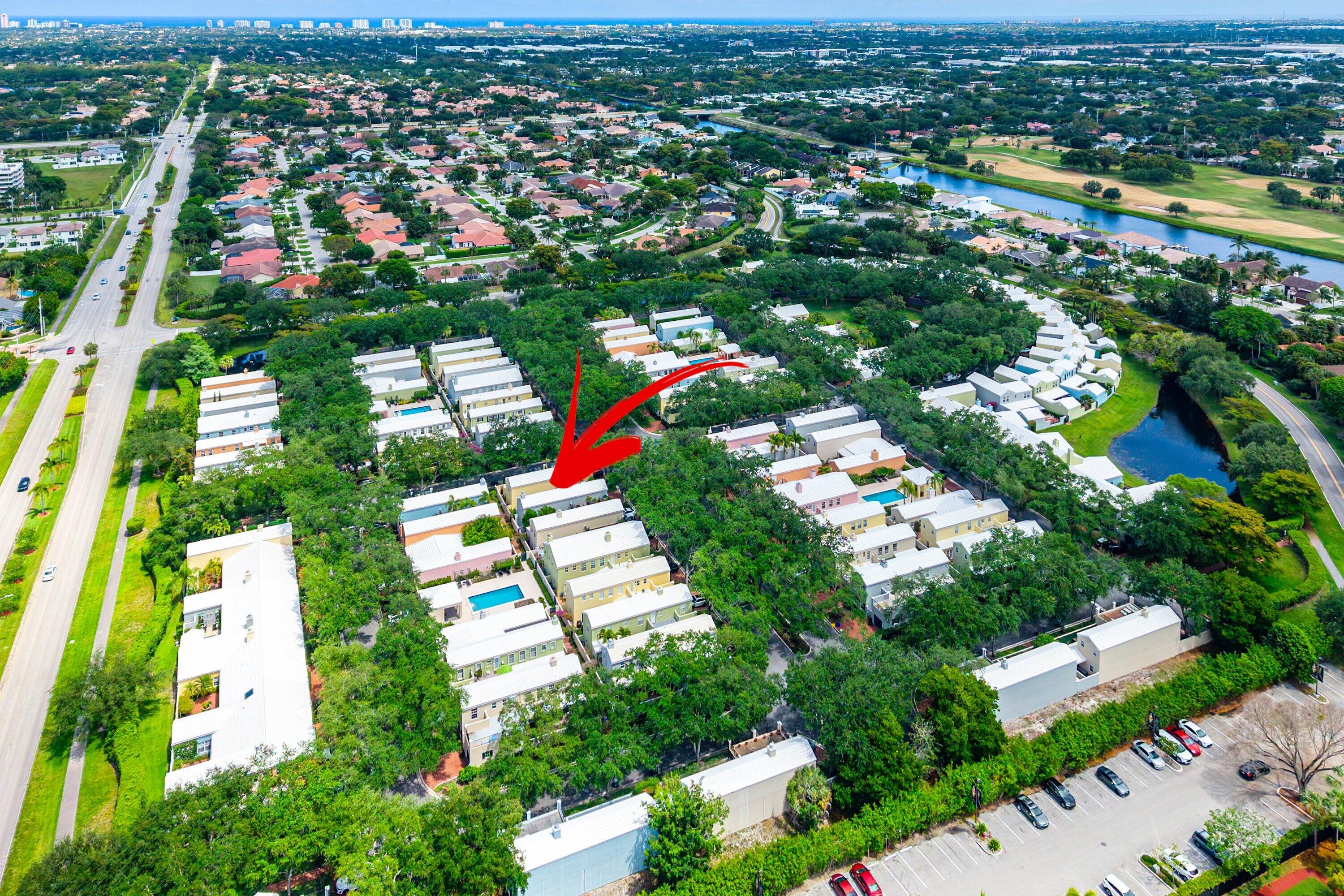 5908 Catesby Street Boca Raton, FL 33433 - Photo 48 of 49 an aerial view of residential houses with outdoor space