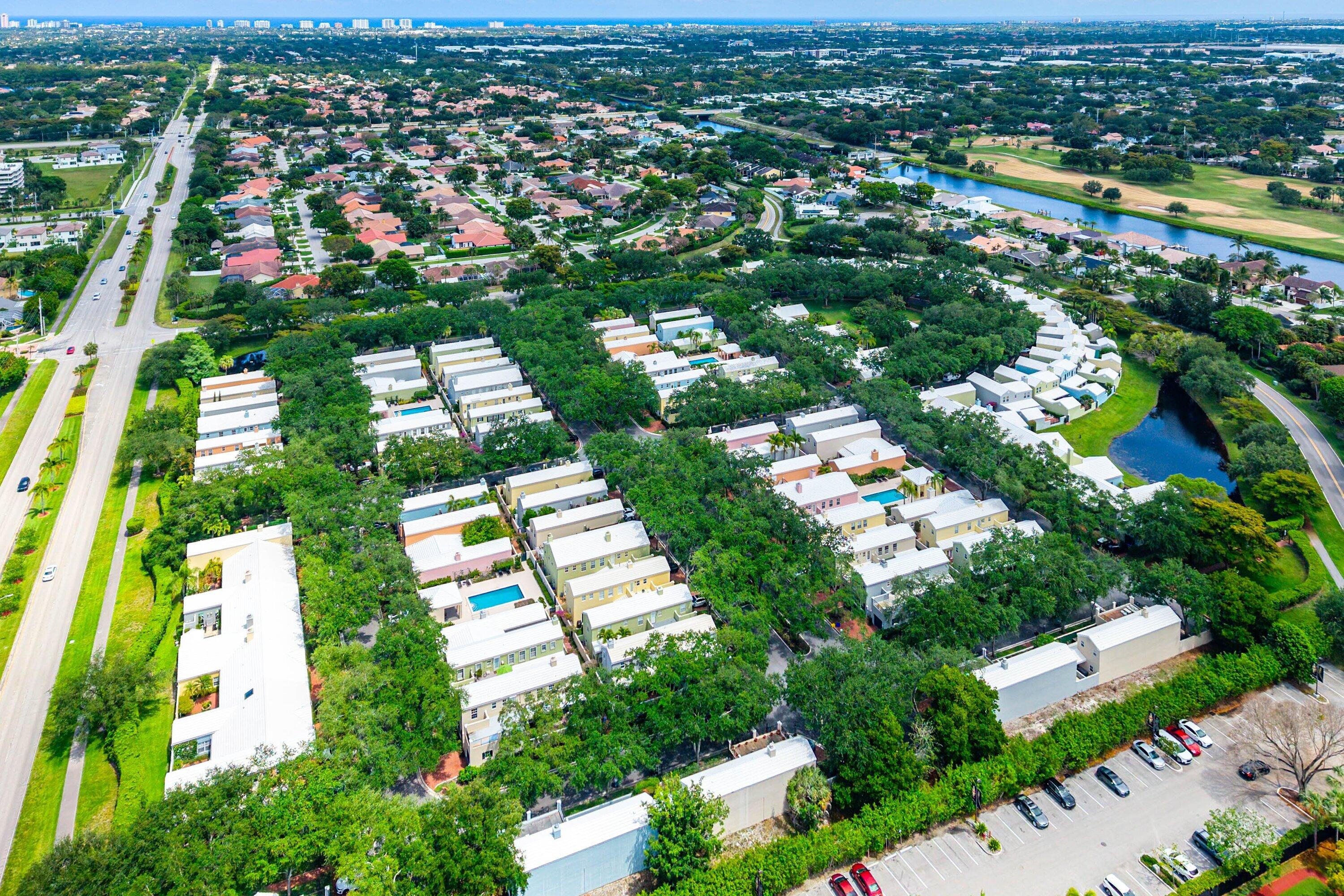 5908 Catesby Street Boca Raton, FL 33433 - Photo 49 of 49 an aerial view of residential houses with outdoor space