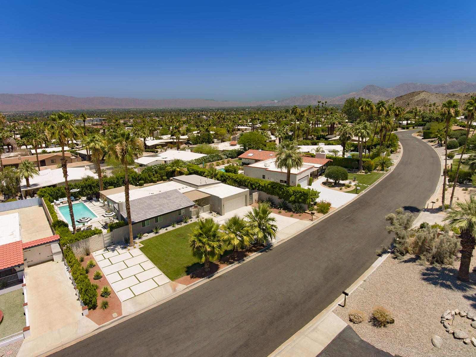 71492 Estellita Drive Rancho Mirage, CA 92270 - Photo 31 of 39 70 DRONE TO VALLEY FLOOR MLS