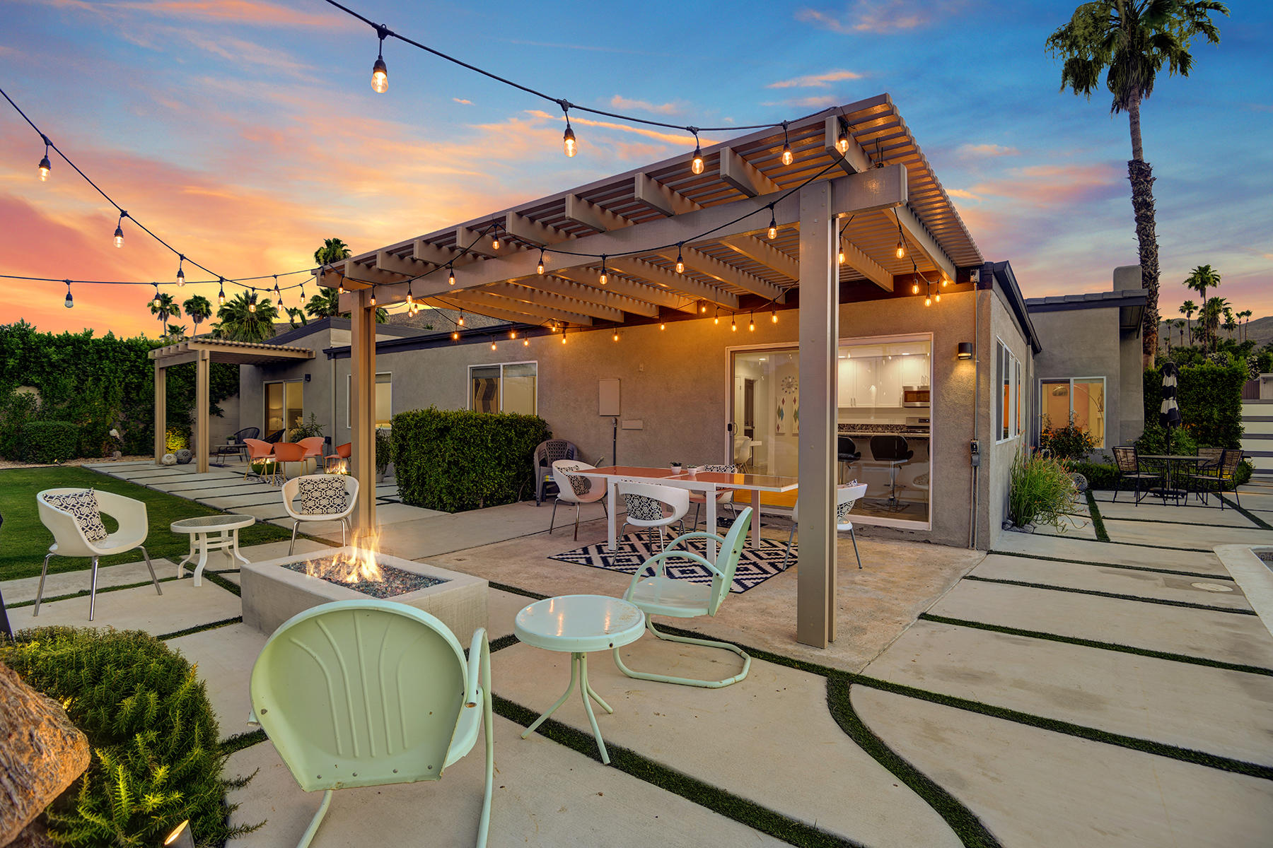 71492 Estellita Drive Rancho Mirage, CA 92270 - Photo 37 of 39 85 BACK TRELISSED PATIO NIGHT MLS