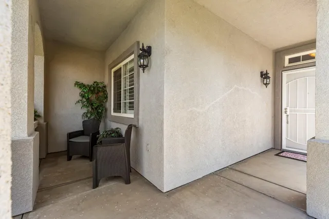 a view of front door with a door