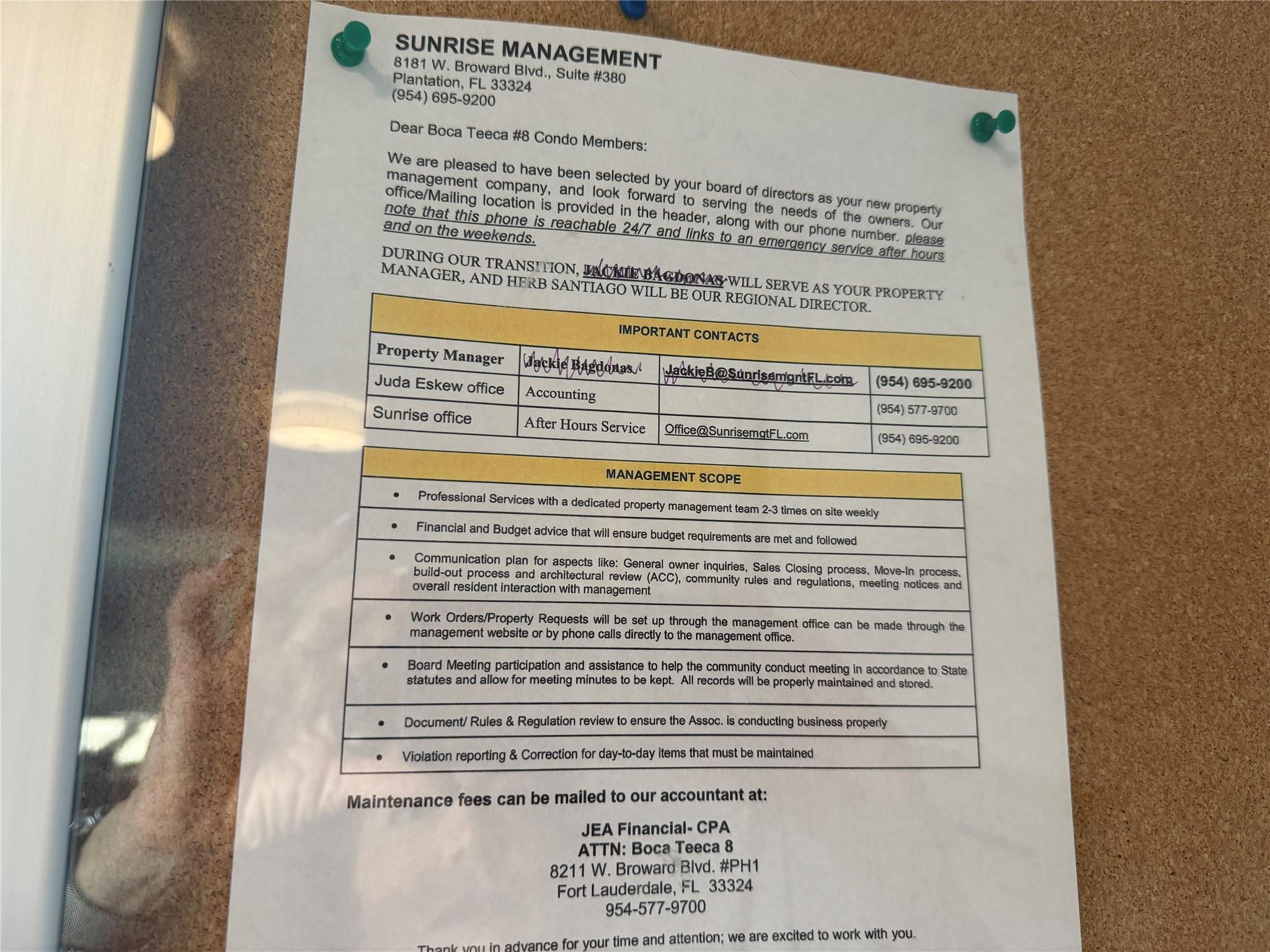 6000 Northwest 2nd Avenue, Unit 237 Boca Raton, FL 33487 - Photo 33 of 34 SUNRISE MANAGEMENT AND JEA FINANCIAL