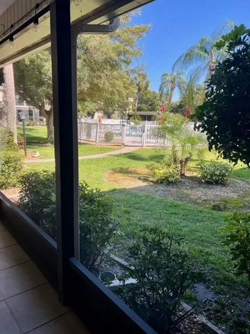 a living room with a couch and a table