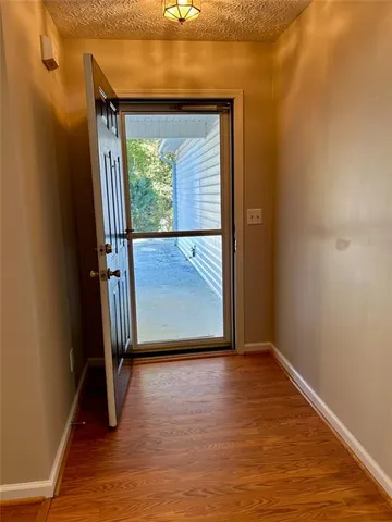 a view of front door