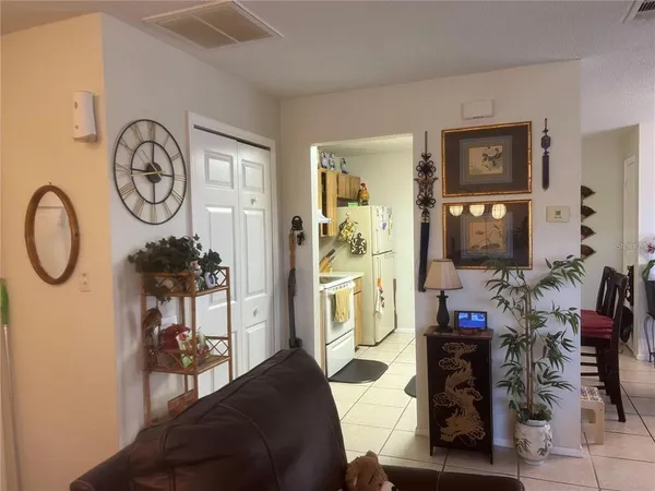 a view of living room and dining room