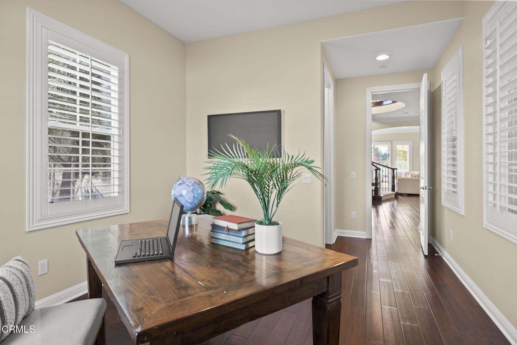 7391 Elk Run Way Moorpark, CA 93021 - Photo 25 of 56 a view of a dining room with furniture and wooden floor