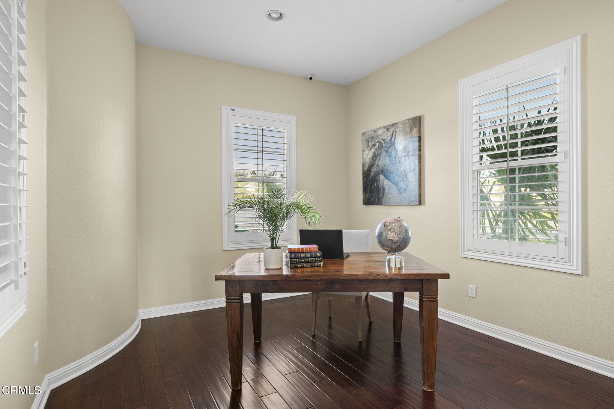 7391 Elk Run Way Moorpark, CA 93021 - Photo 26 of 56 a view of a workspace with furniture and a window
