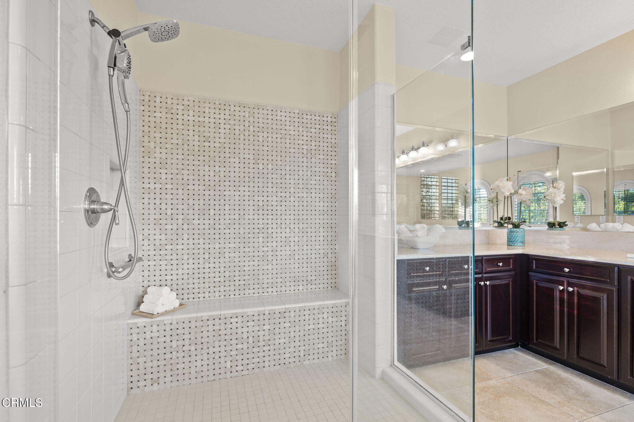 7391 Elk Run Way Moorpark, CA 93021 - Photo 42 of 56 a bathroom with a shower and a sink