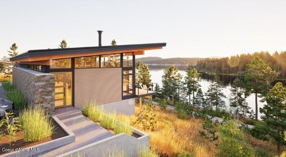 Nka South Arrow Road Harrison, ID 83833 - Photo 27 of 30 Rendering - Alt Entry View_Morning